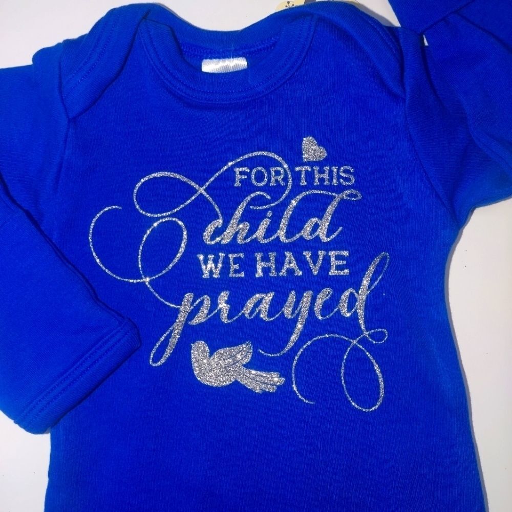 For this child we have prayed sleep gowns
